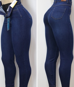 Jeans High Waist With Super Lipo Spandex-curvy-faja