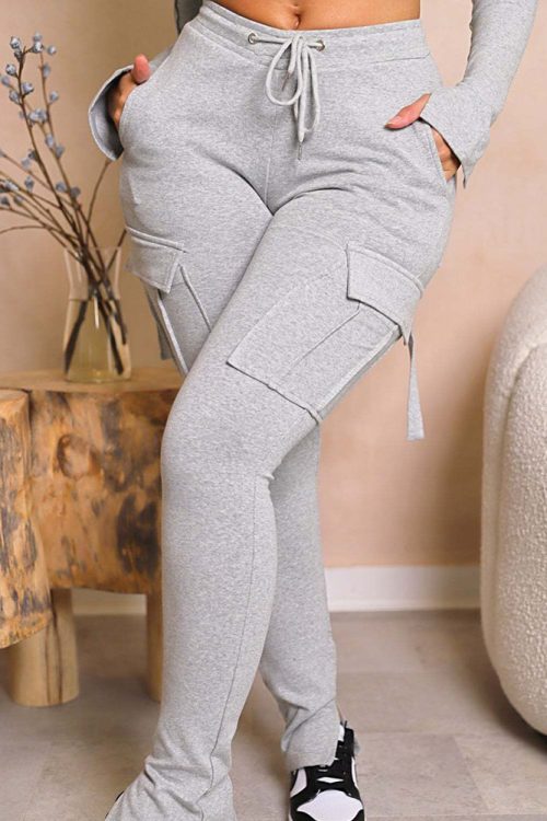 Multi-Pocket Cargo Sweatpants