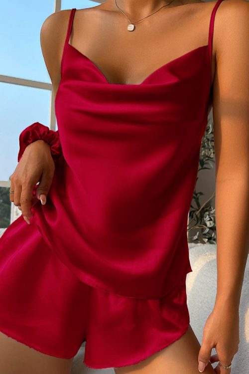 Silk Three-Piece Loungewear Set