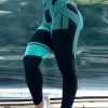 Line Printed Yoga Pants