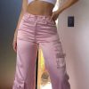 Satin Work Style Loose Casual Pants（Pre-Sale)