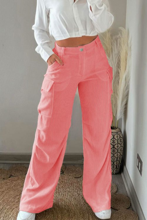 Corduroy Cargo Trousers