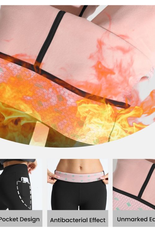 High-Waisted Tummy-Controlling Warm Sports Leggings