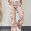 Casual Sportswear Wide-Leg Pants With Webbing