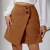 Autumn And Winter Suede Irregular Skirt