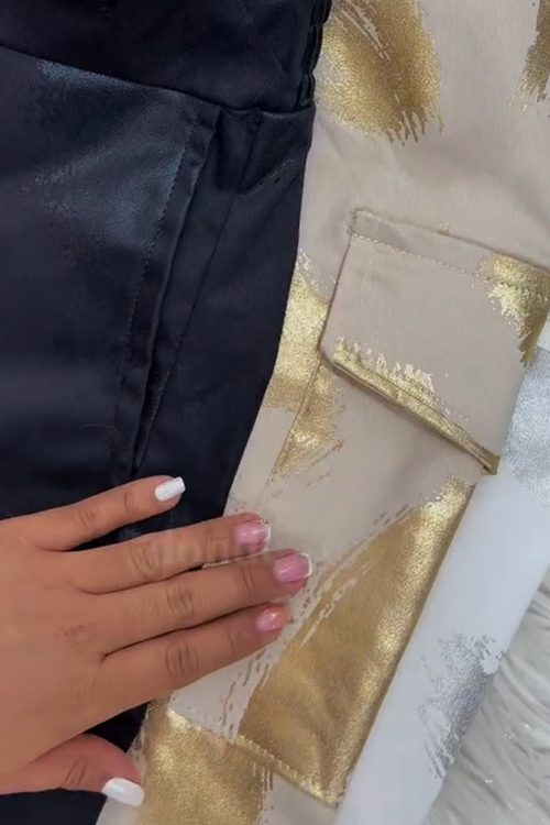 Metallic Loose Trousers