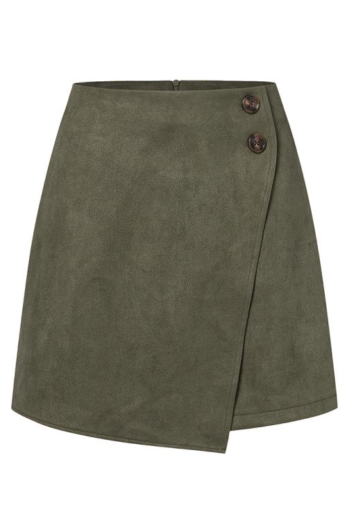 Autumn And Winter Suede Irregular Skirt