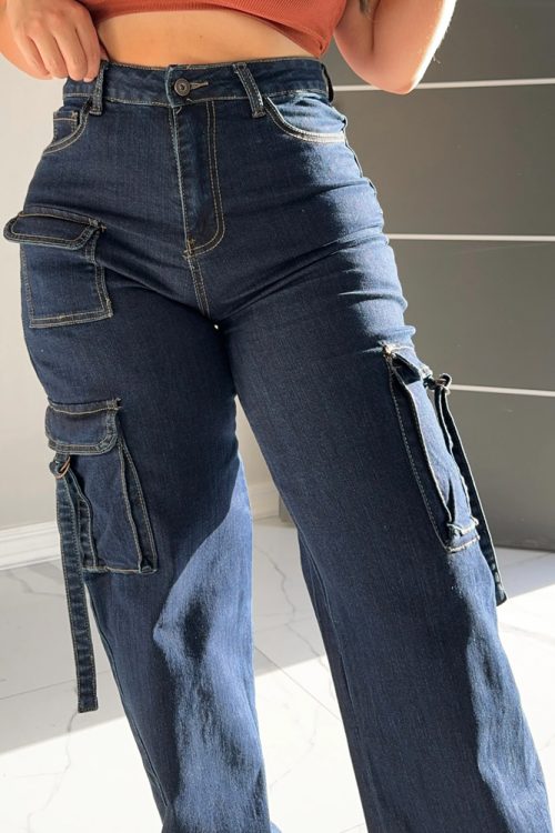 Multi-Pocket Cargo Jeans（Pre-Sale)