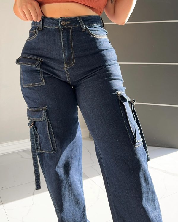 Multi-Pocket Cargo Jeans（Pre-Sale)
