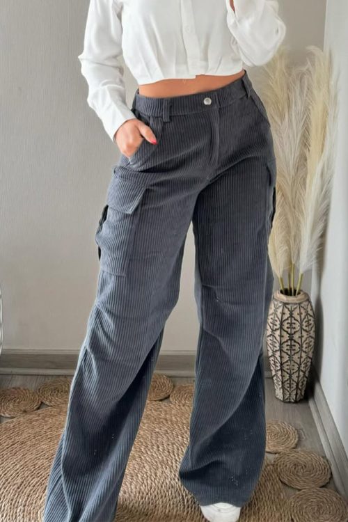 Corduroy Cargo Trousers