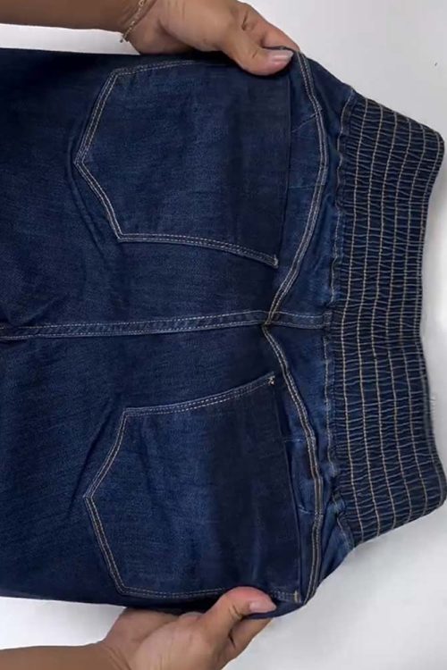 Skinny Flared Jeans With Elastic Waistband (Pre-Sale)