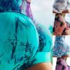 Printed High-Waisted Hip Lift Shorts