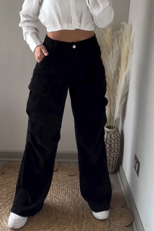 Corduroy Cargo Trousers