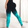 Gradient Tie-Dye Yoga Pants Seamless Women's Running Sports Pants High Waist Buttocks Gym Clothes Elastic Leggings Spot