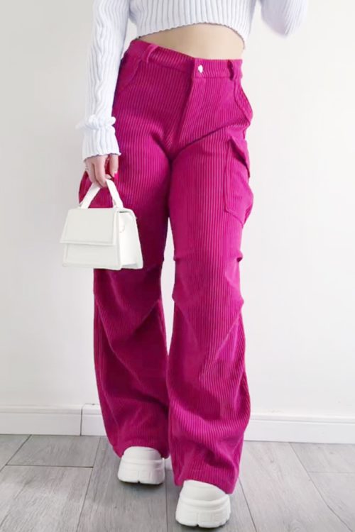 Corduroy Cargo Trousers