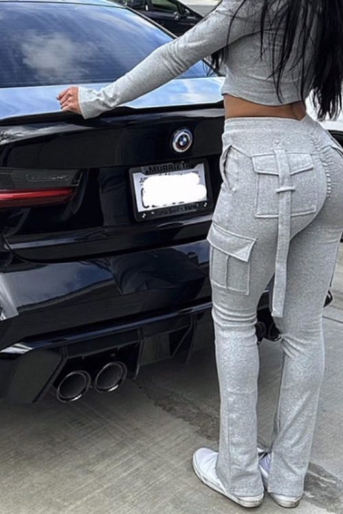 Multi-Pocket Cargo Sweatpants