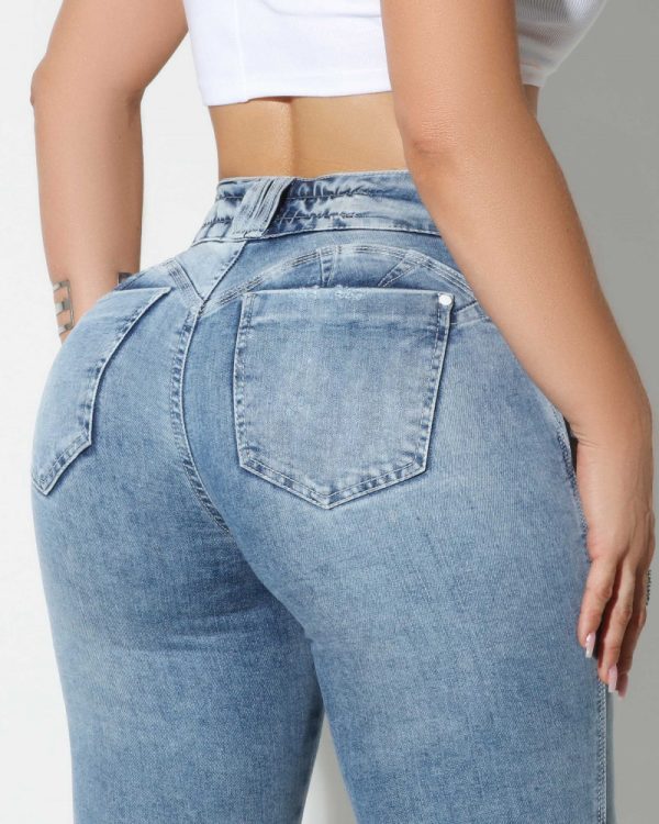 High-Waisted Ripped Skinny Jeans (Pre-Sale)