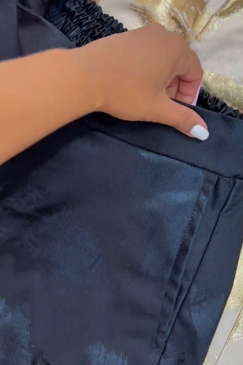Metallic Loose Trousers