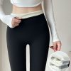 Lamb Fleece Hip Lift Stretch Leggings