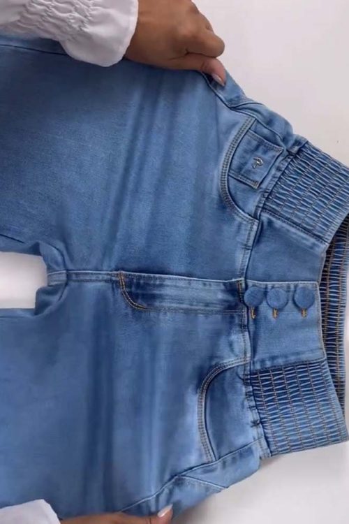 Skinny Flared Jeans With Elastic Waistband (Pre-Sale)