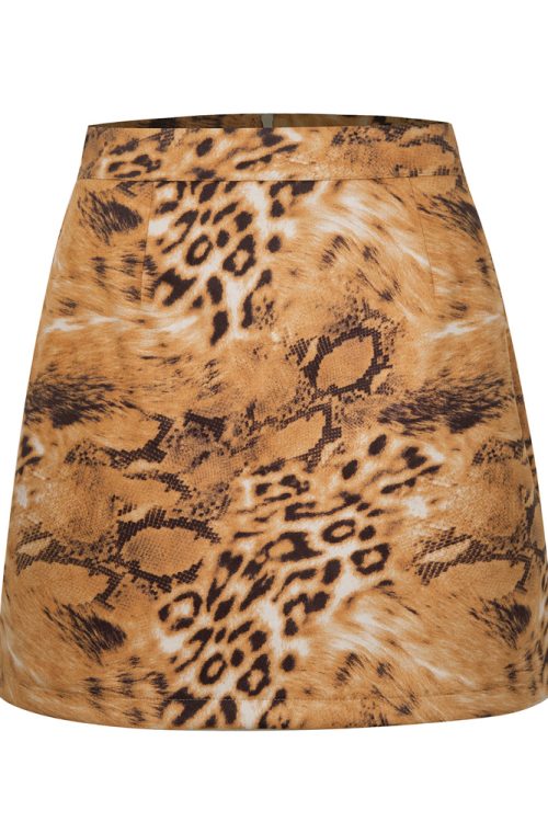 Leopard Print Sexy Hip Skirt (Pre-Sale)
