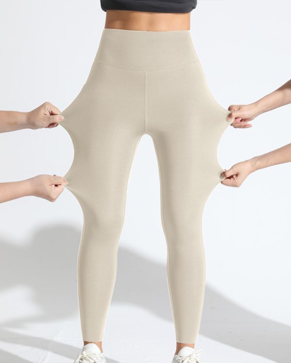 High-Waisted Tummy-Controlling Warm Sports Leggings