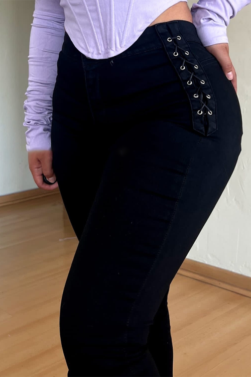 Light Blue Braided Jeans