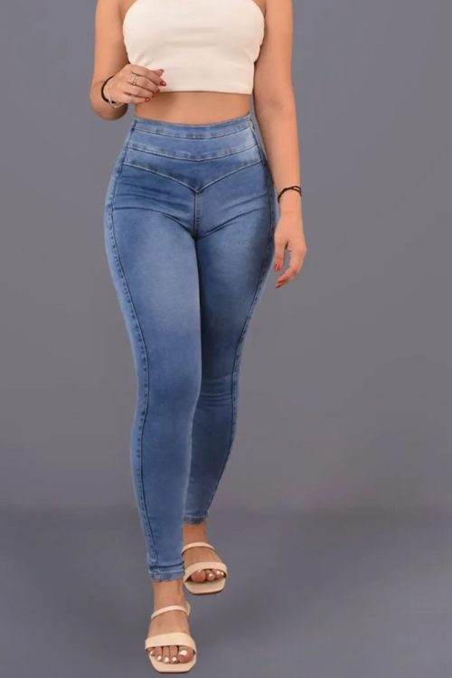 High Rise Skinny Peach Hip High Waist Jeans (Pre-Sale)