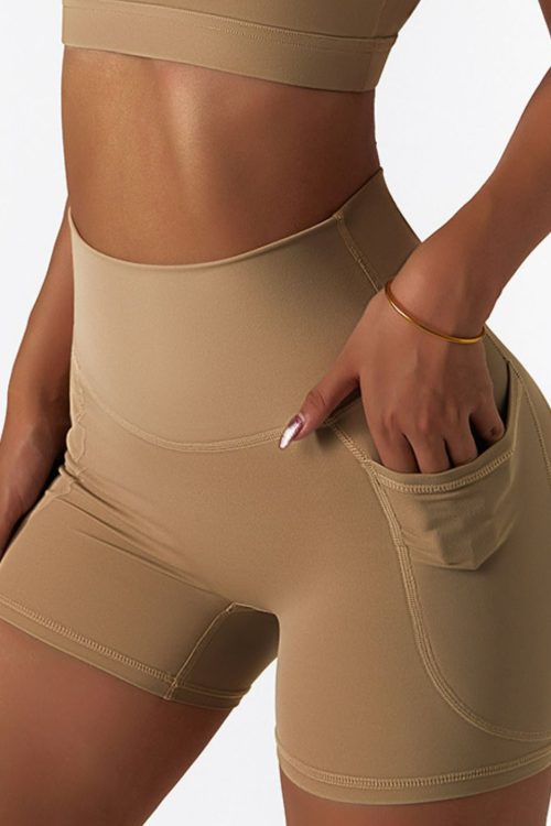 Quick-Dry Biker Shorts with Pockets