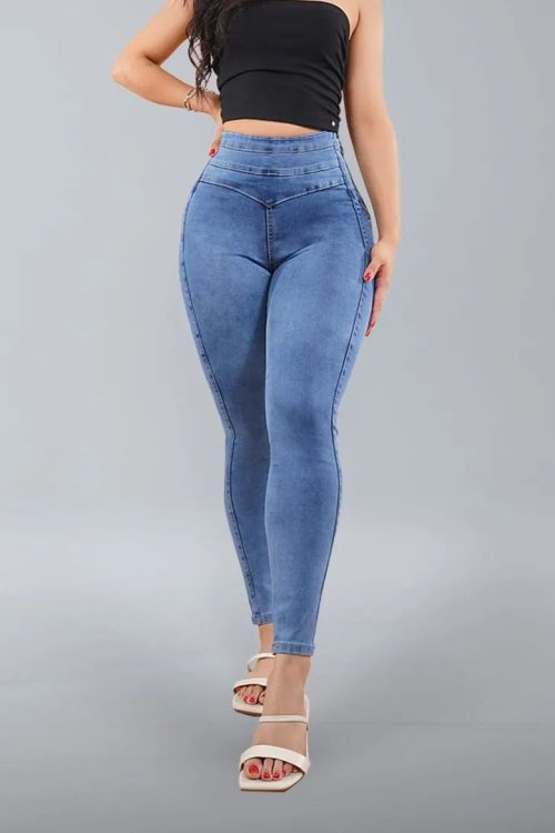 High Rise Skinny Peach Hip High Waist Jeans (Pre-Sale)