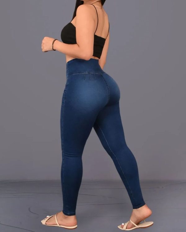 High Rise Skinny Peach Hip High Waist Jeans (Pre-Sale)
