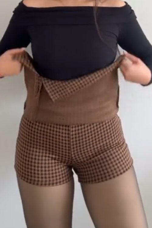Slit Shorts Skirt