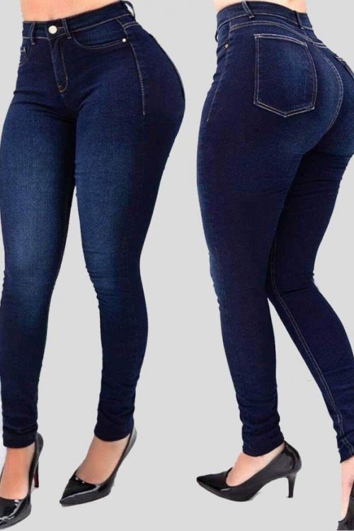 High-waist Stretch Slim-fit Shaping Jeans