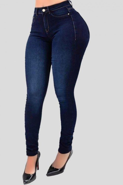 High-waist Stretch Slim-fit Shaping Jeans
