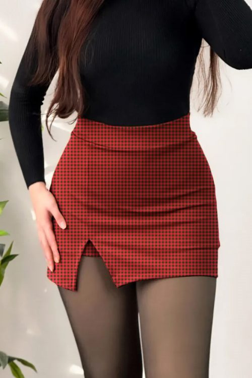 Slit Shorts Skirt