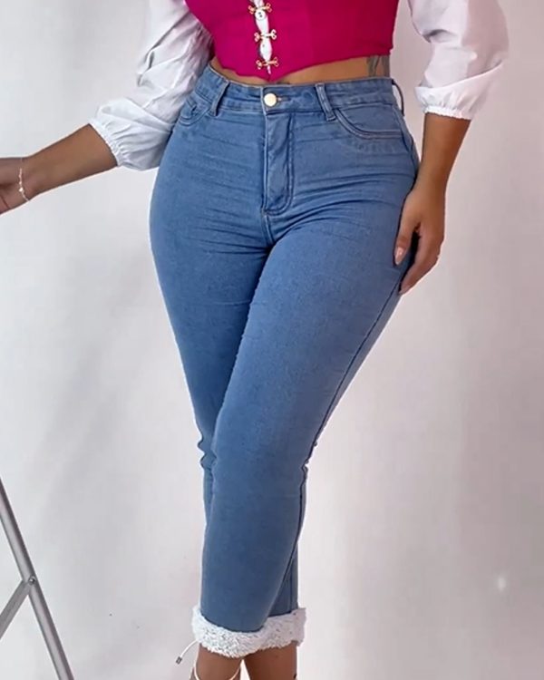 Fleece Skinny Jeans (Pre-Sale)