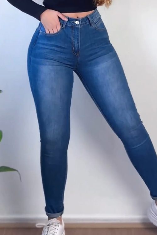 Jeans With Shape Belt（Pre-Sale）
