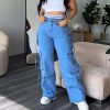 Alphabet Belt Cargo Jeans （Pre-Sale)