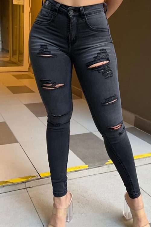 Ripped skinny jeans for women (Pre-Sale)