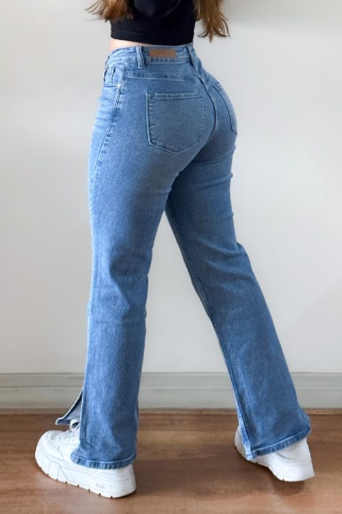 Flared Split Jeans