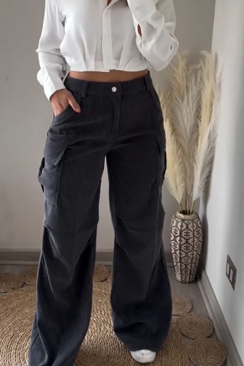 Corduroy Cargo Trousers