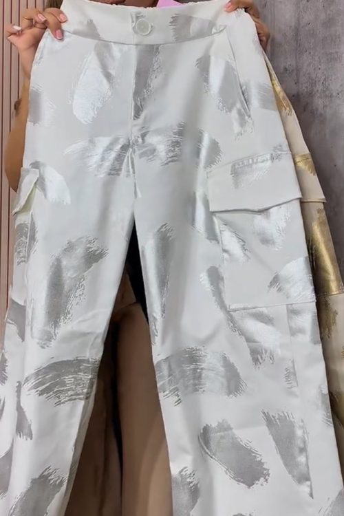 Metallic Loose Trousers