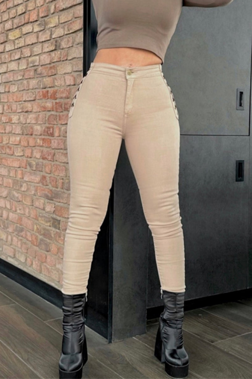 Light Blue Braided Jeans