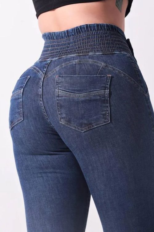 Tan Jean Shorts for Women Womens Jeans Casual Mid Waist Pants Trousers Pockets Classic Denim Jeans-curvy-faja