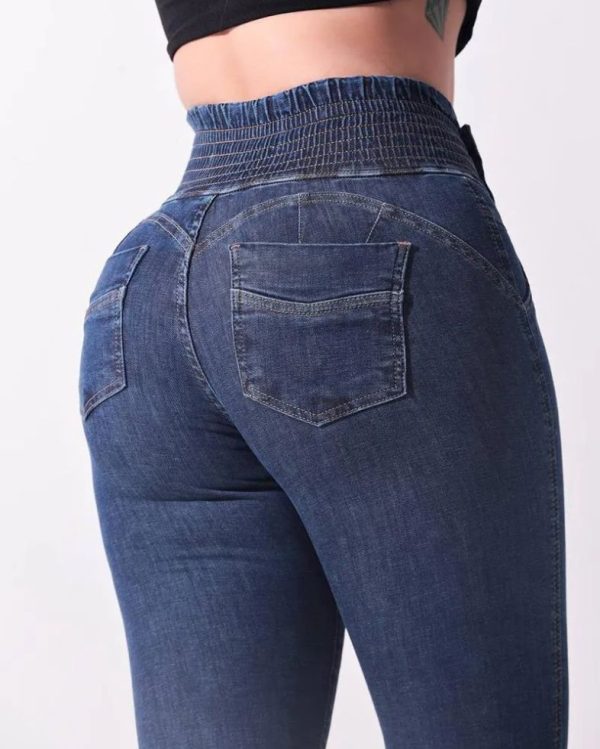 Tan Jean Shorts for Women Womens Jeans Casual Mid Waist Pants Trousers Pockets Classic Denim Jeans-curvy-faja