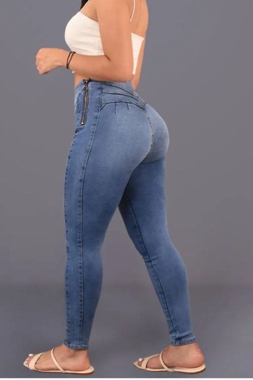 High Rise Skinny Peach Hip High Waist Jeans (Pre-Sale)