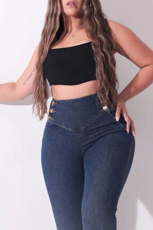 Tan Jean Shorts for Women Womens Jeans Casual Mid Waist Pants Trousers Pockets Classic Denim Jeans-curvy-faja