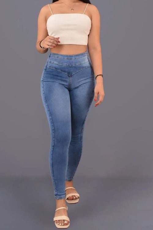 Side Zipper Skinny Jeans (Pre-Sale)
