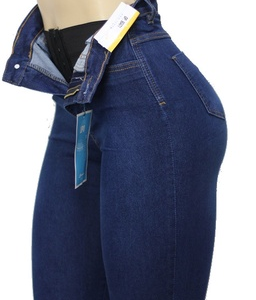 Jeans High Waist With Super Lipo Spandex-curvy-faja