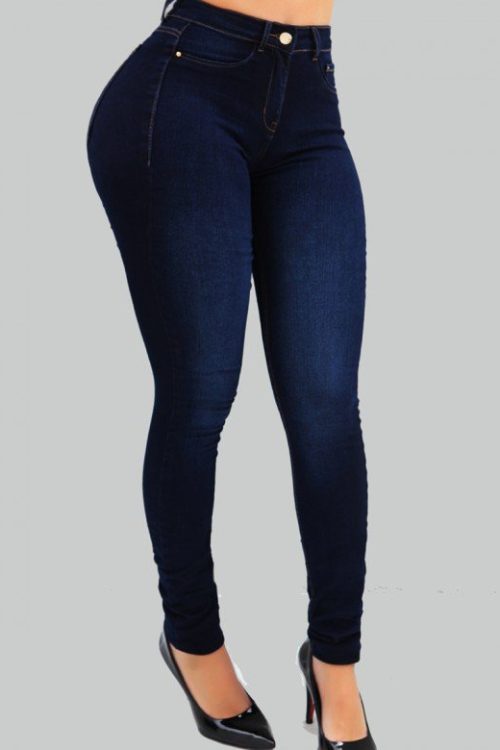 High-waist Stretch Slim-fit Shaping Jeans
